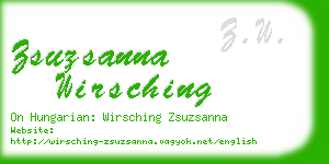 zsuzsanna wirsching business card